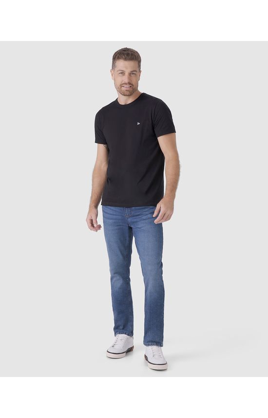 Calça Masculina Slim Cintura Média 1 Copo D'Água Em Flex Jeans