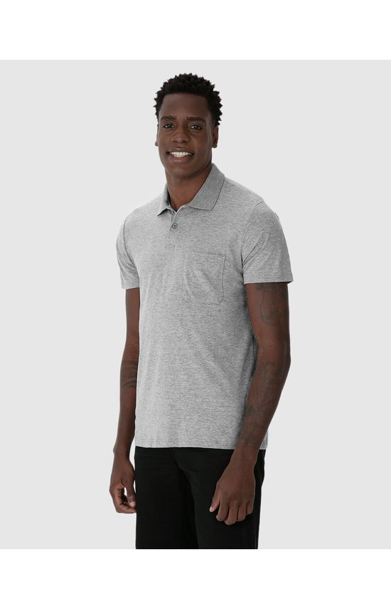 Camisa Polo Básica Masculina Gola Esporte Em Algodão