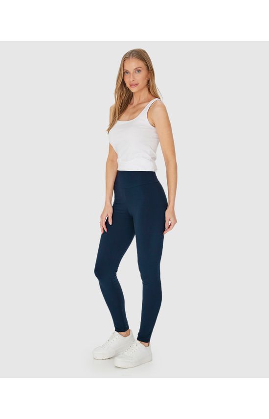 Calça Legging Básica Feminina Em Malha Supplex®