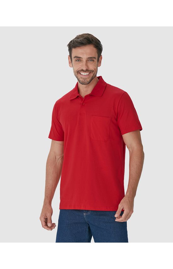 Camisa Polo Básica Masculina Gola Esporte Em Algodão