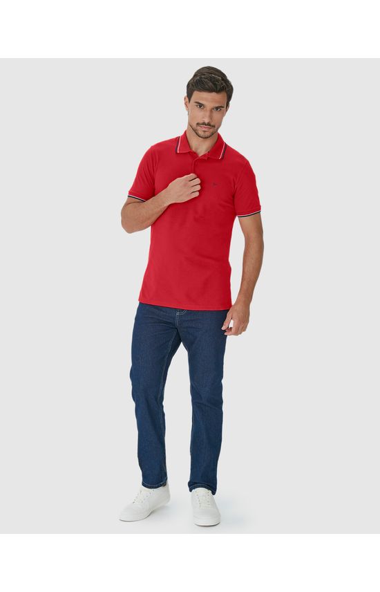 Camisa Polo Básica Masculina Em Piquet Premium