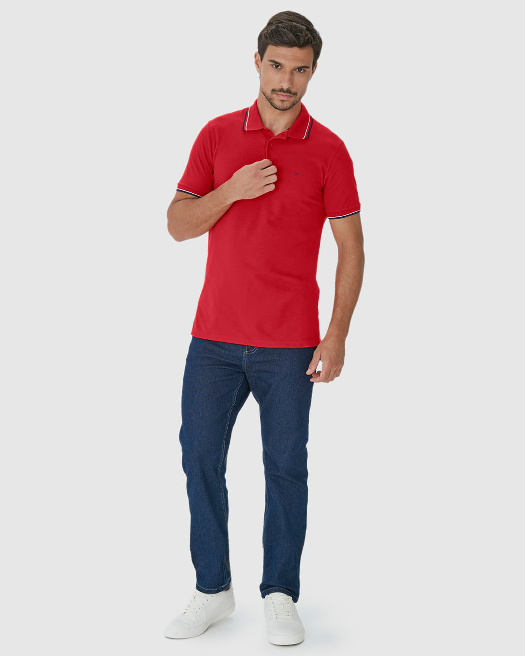 Camisa Polo Básica Masculina Em Piquet Premium - Imagem 16