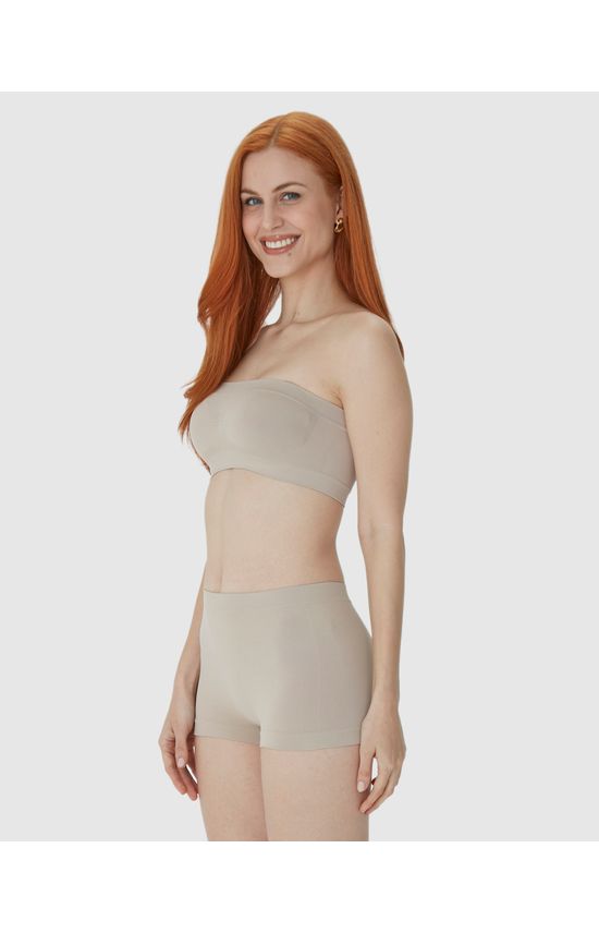 Top Faixa Feminino Sem Costura Em Poliamida