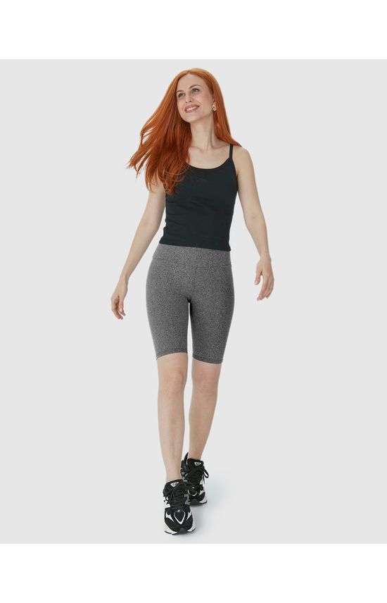 Bermuda Básica Feminina Cintura Alta Em Supplex®