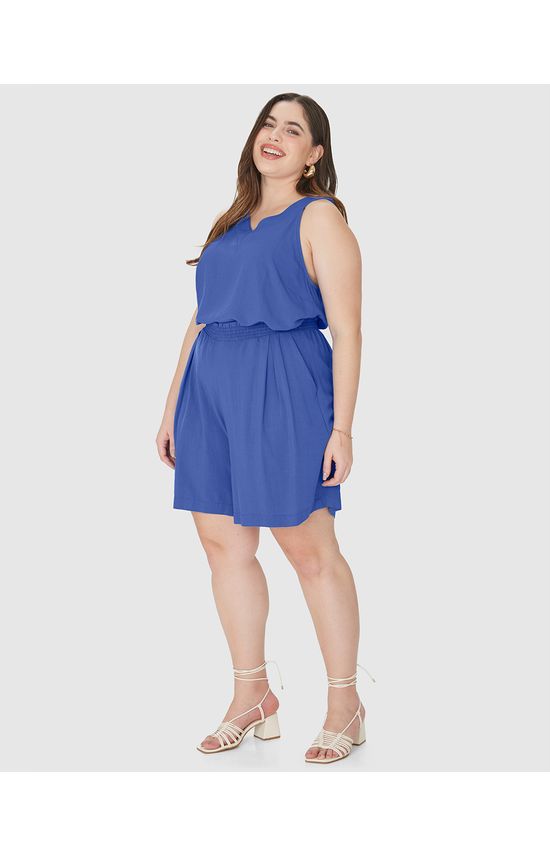 Regata Feminina Plus Size Evasê Decote V Em Viscolinho