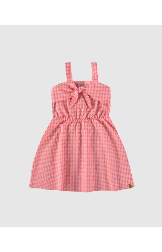 Vestido Infantil Decote Com Laço Malwee Kids