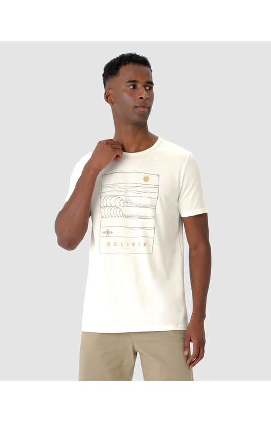 Camiseta Masculina Believe Em Algodão