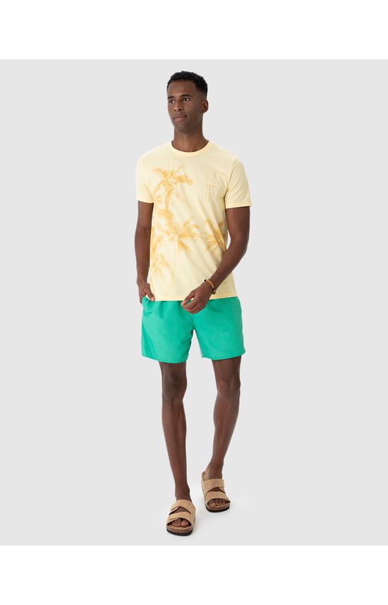 Shorts Masculino Dupla Face Estampado Em Tafetá