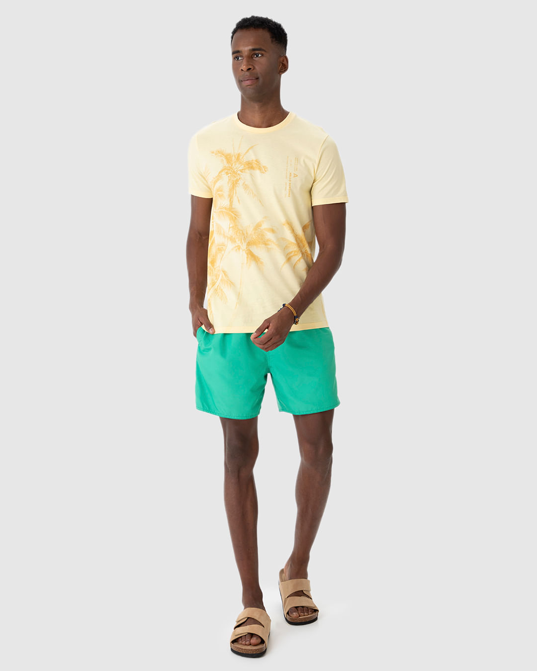 Shorts Masculino Dupla Face Estampado Em Tafetá - Imagem 19