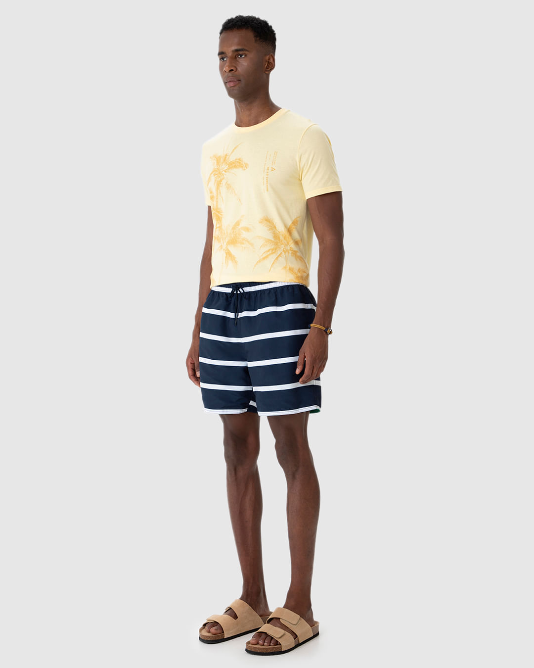 Shorts Masculino Dupla Face Estampado Em Tafetá - Imagem 20