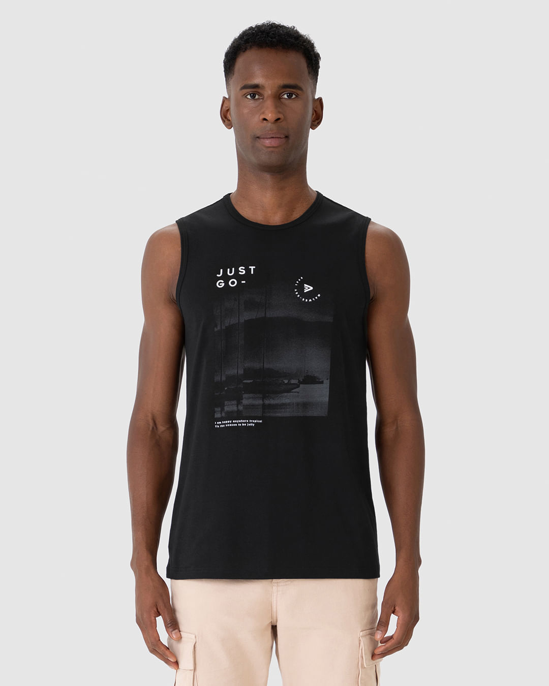 Regata Masculina Just Go Em Algodão - Imagem 9