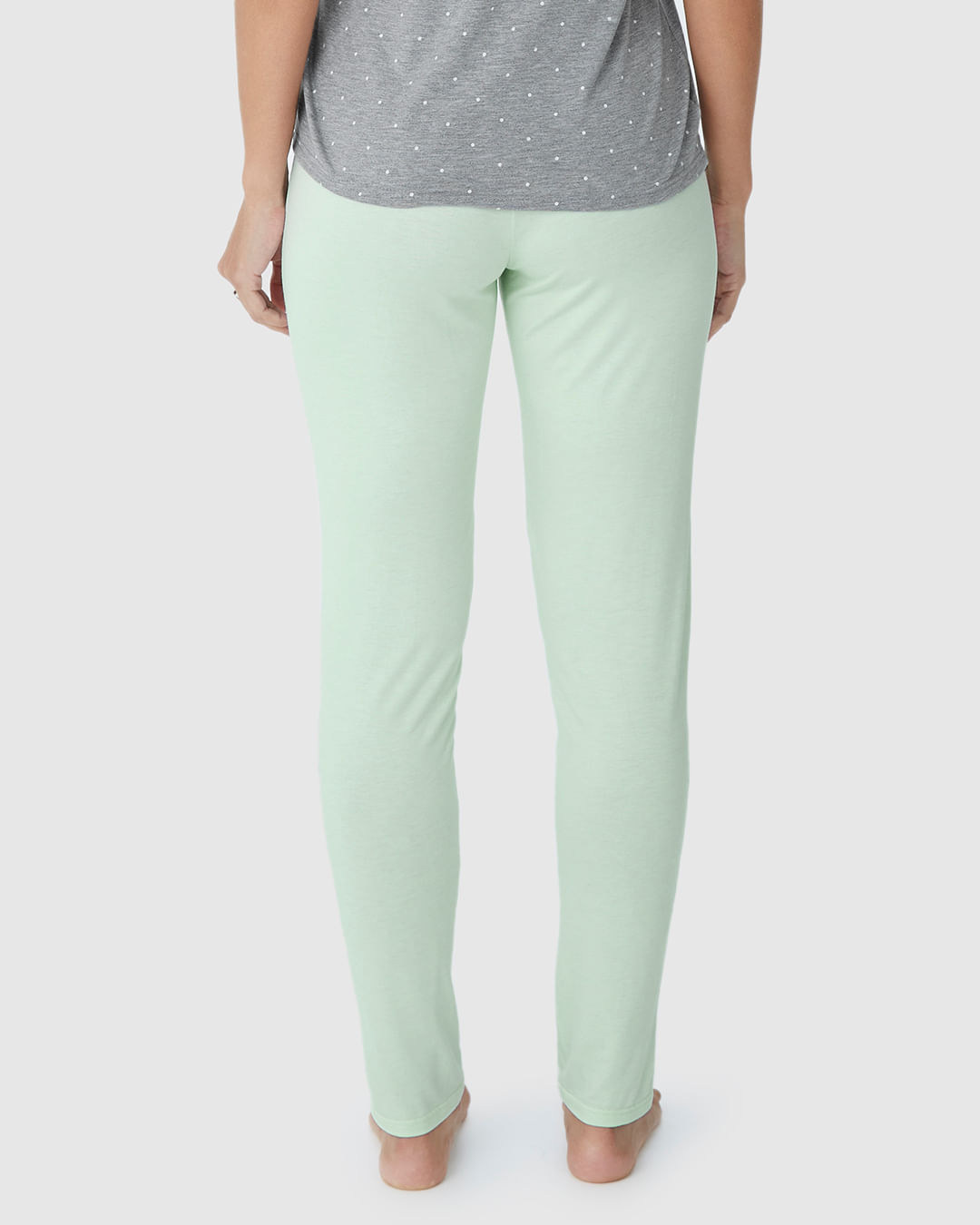 Calça Feminina De Pijama Em Malha Viscose Stretch - Imagem 4