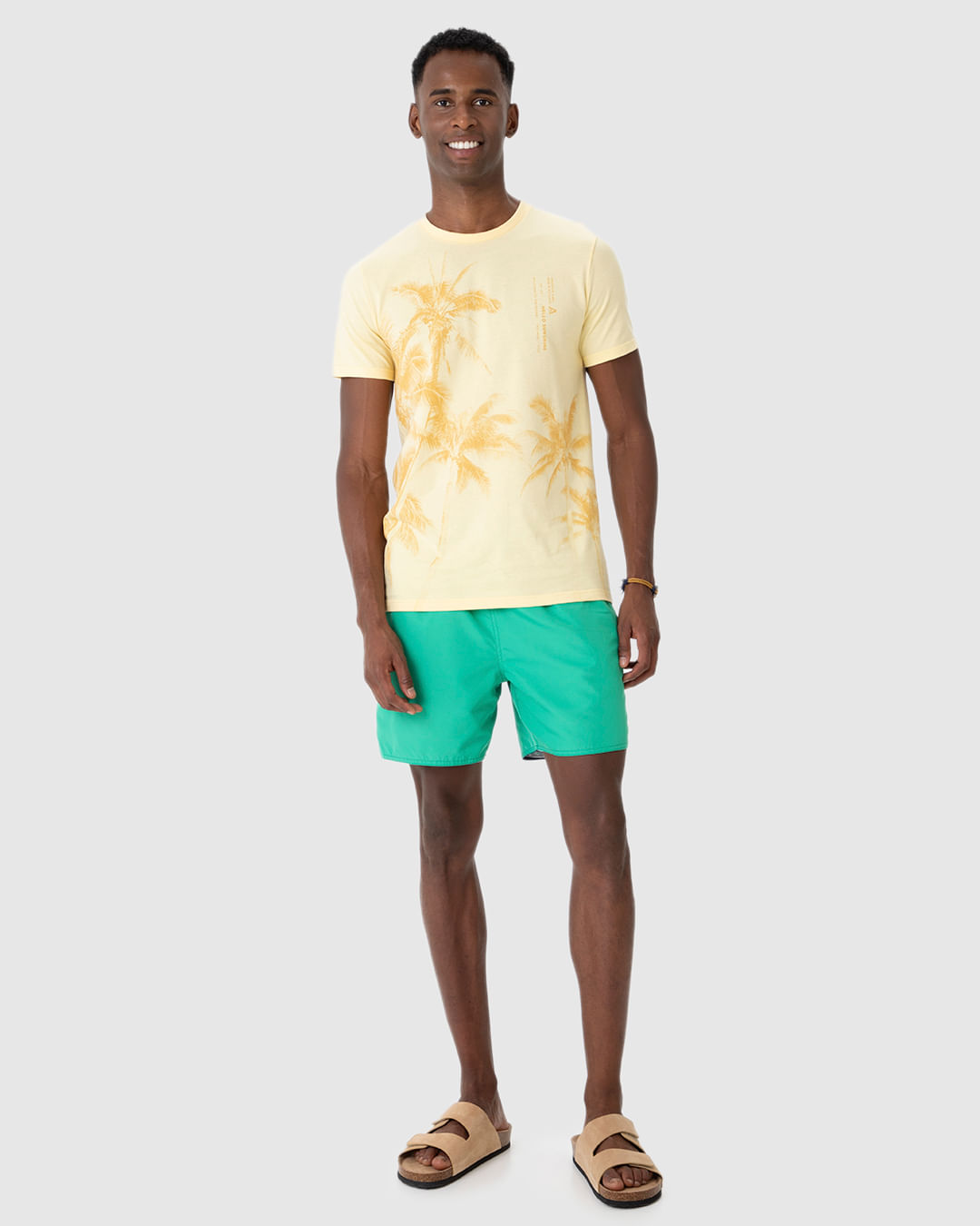 Shorts Masculino Dupla Face Estampado Em Tafetá - Imagem 24