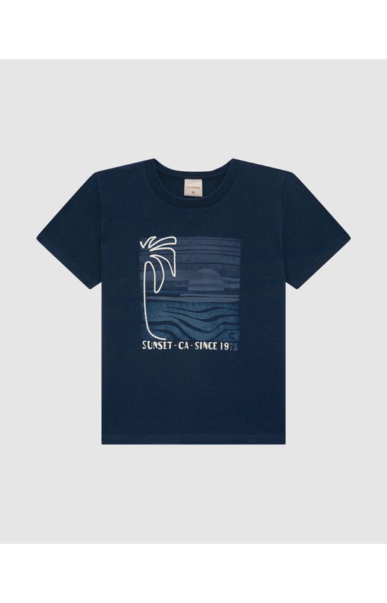 Camiseta Menino Estampa Sunset Em Algodão - Carinhoso