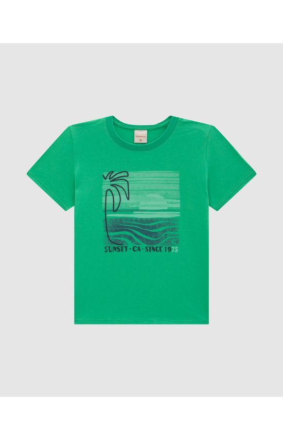 Camiseta Menino Estampa Sunset Em Algodão - Carinhoso