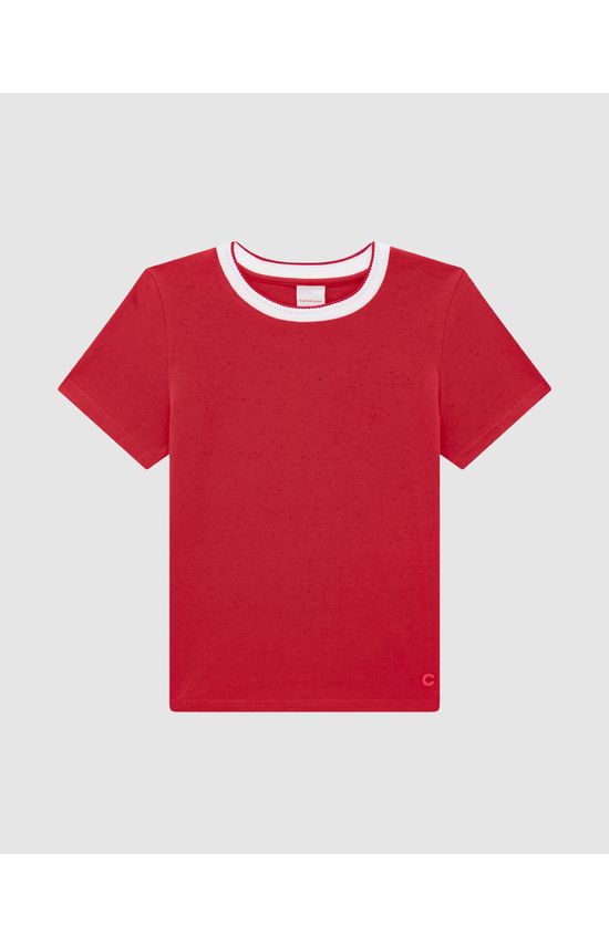 Camiseta Menino Gola Retilínea Em Malha Botonê - Carinhoso