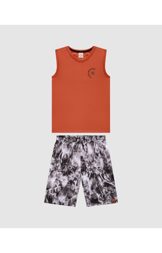Conjunto Menino Regata Sun, Smiles And Sea Breeze Em Algodão - Carinhoso