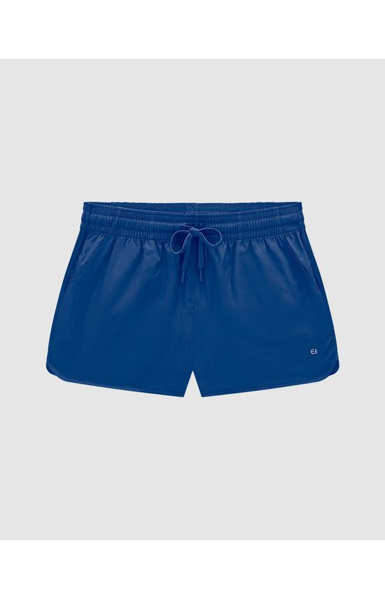 Shorts Feminino Barra Arredondada Em Tafetá - ENFIM