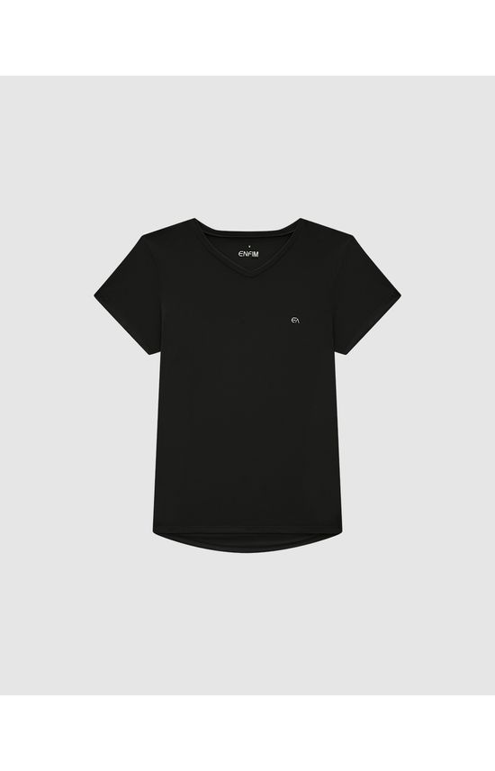 Camiseta Masculina Mullet Decote V Em Malha Dry - ENFIM