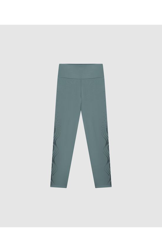 Calça Legging Feminina Estampa Lateral Em Malha Dry E Proteção UV50+ - ENFIM