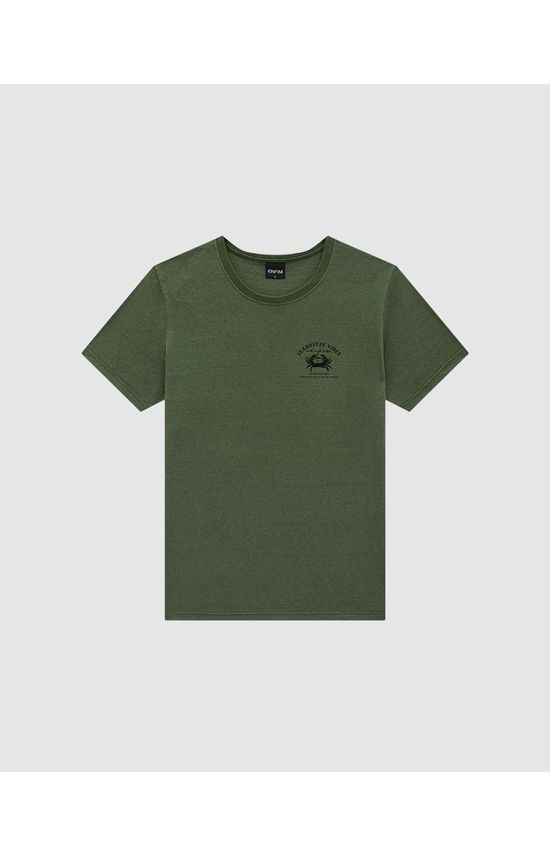 Camiseta Masculina Slim Seabreeze Vibes Em Malha Linho - ENFIM