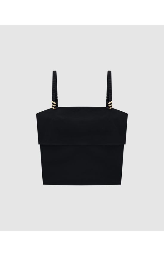 Blusa Feminina Alça Com Aviamento Em Algodão Stretch - ENFIM