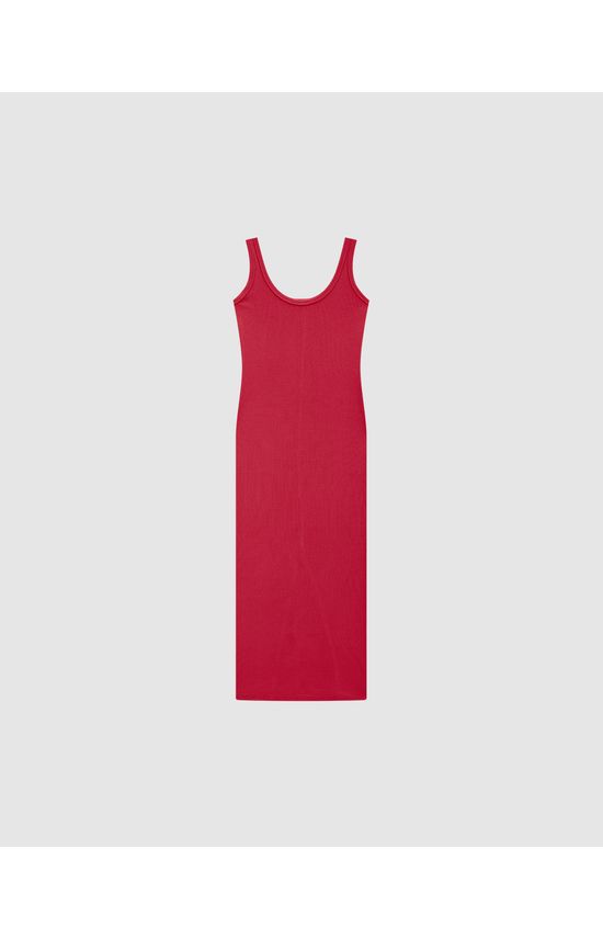 Vestido Longo Feminino Fenda Barra Costas Em Ribana - ENFIM
