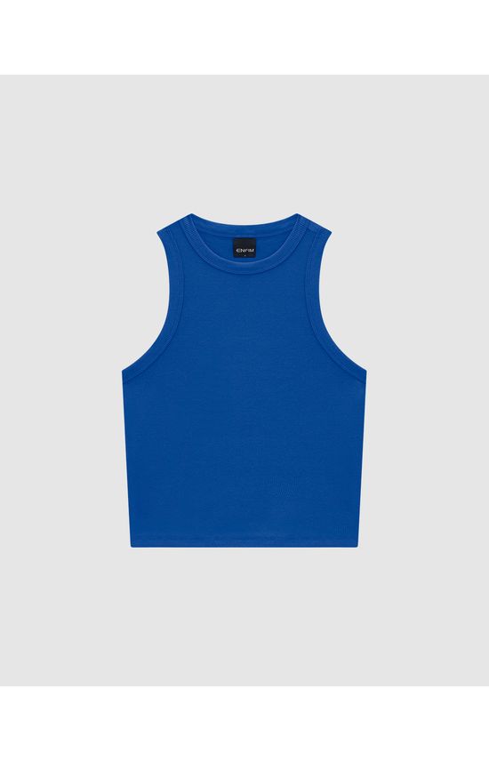 Regata Feminina Decote Halter Neck Em Ribana - ENFIM