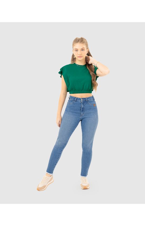 Blusa Cropped Menina Recorte Ombro Em Algodão Malwee Kids