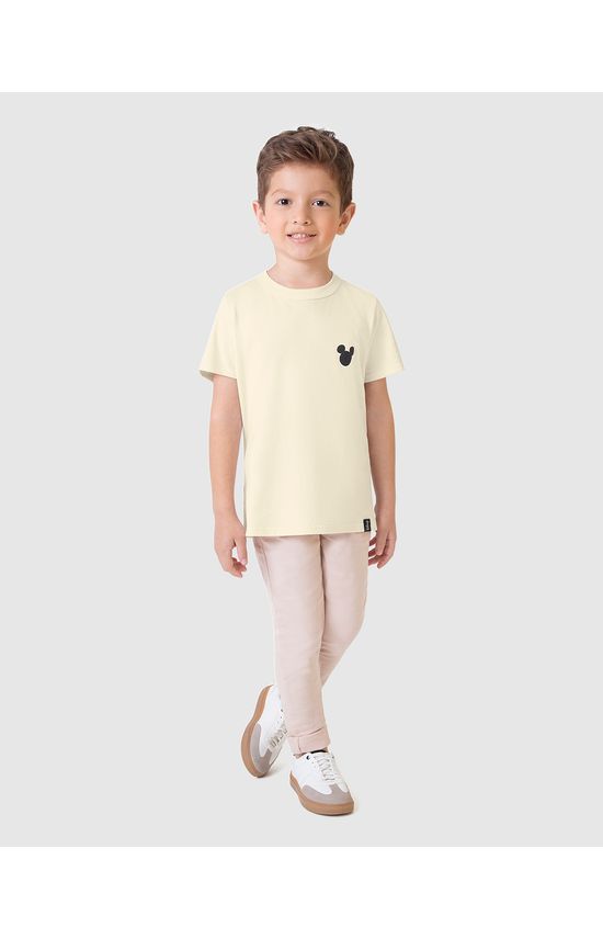 Camiseta Infantil Menino Estampa Frente E Costas Mickey Disney Malwee Kids