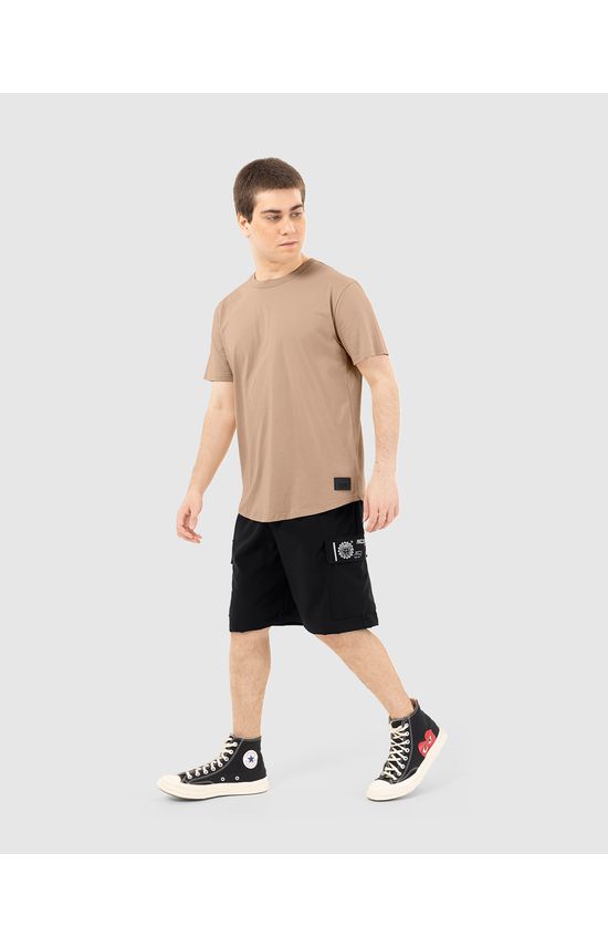 Camiseta Menino Barra Arredondada Em Algodão Malwee Kids