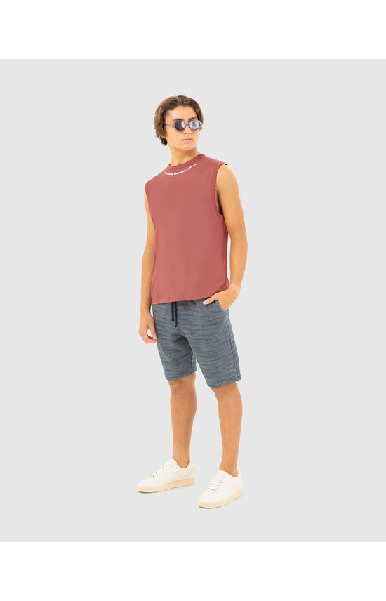 Bermuda Menino Comfort Cadarço Frontal Em Moletom Texturizado Malwee Kids