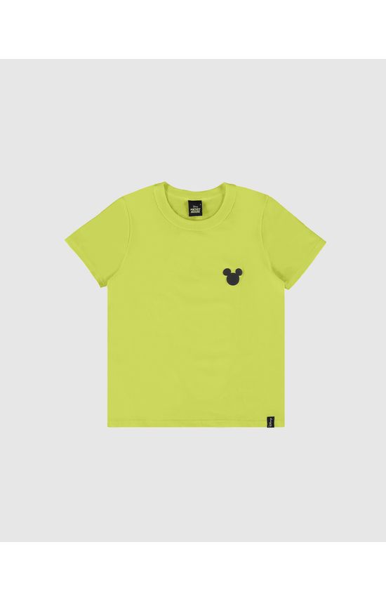 Camiseta Infantil Menino Estampa Frente E Costas Mickey Disney Malwee Kids