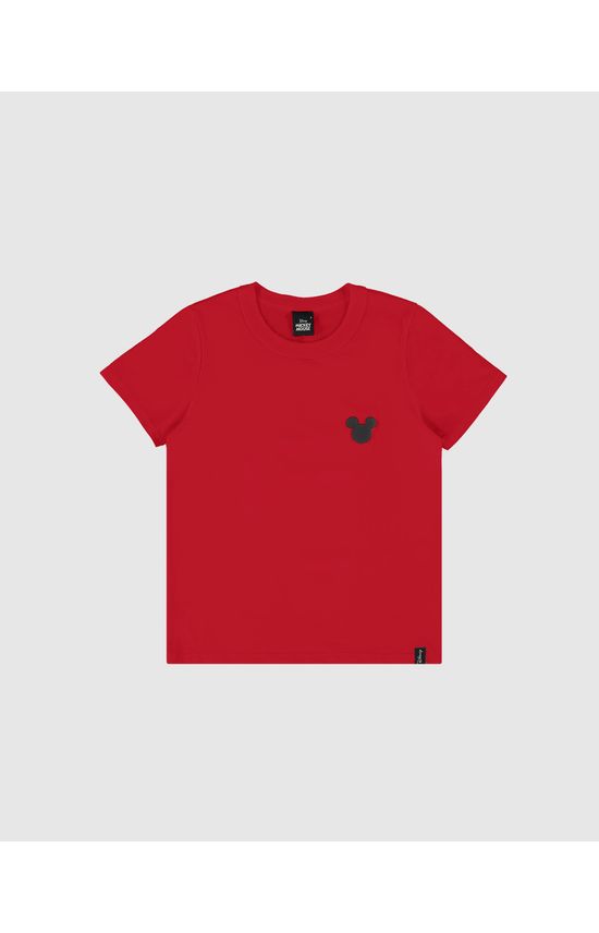 Camiseta Infantil Menino Estampa Frente E Costas Mickey Disney Malwee Kids