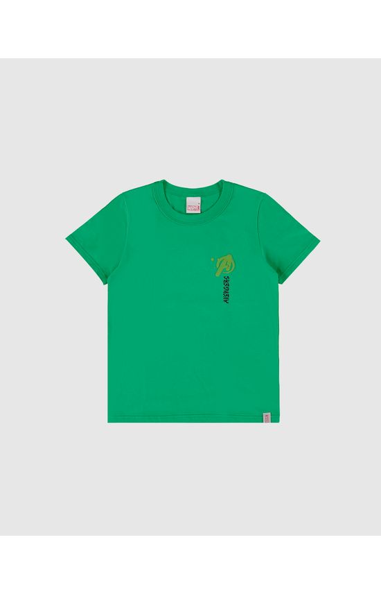 Camiseta Infantil Menino Estampa Frente E Costas Avengers Malwee Kids