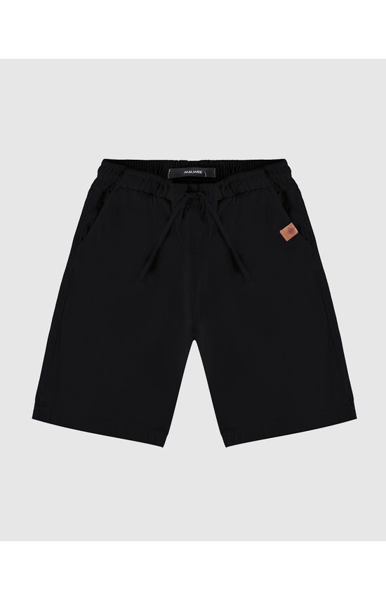 Bermuda Menino Com Cadarço Frontal Em Sarja Stretch Malwee Kids