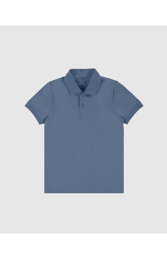 Camisa Polo Infantil Menino Gola Esporte Em Piquet Stretch Malwee Kids