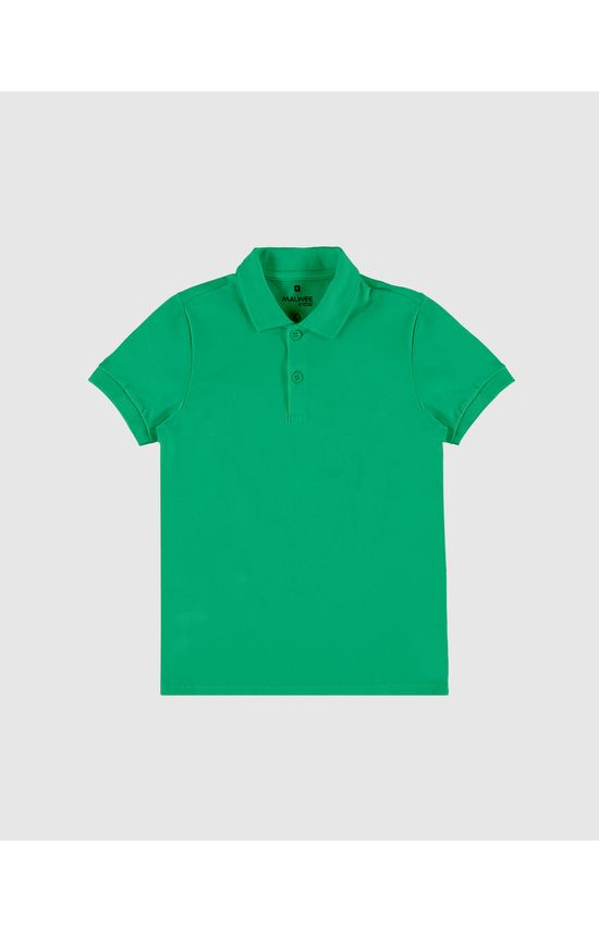 Camisa Polo Infantil Menino Gola Esporte Em Piquet Stretch Malwee Kids