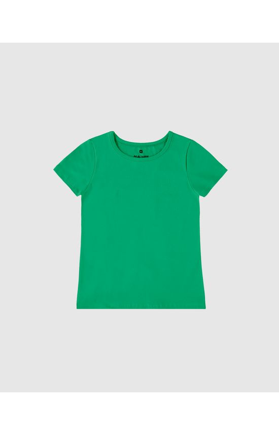 Blusa Infantil Menina Decote Redondo Em Algodão Malwee Kids