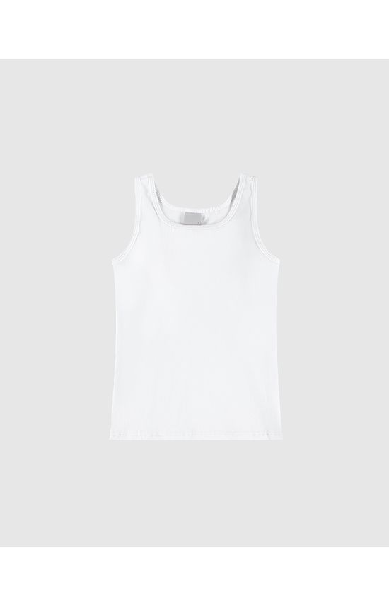 Blusa Infantil Menina Alça Média Em Ribana Conforto Malwee Kids