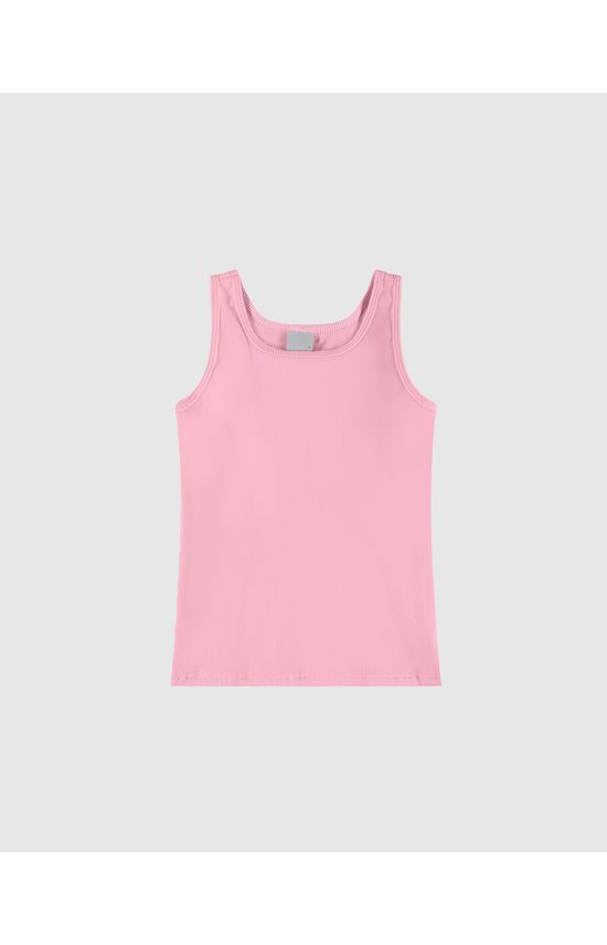 Blusa Infantil Menina Alça Média Em Ribana Conforto Malwee Kids
