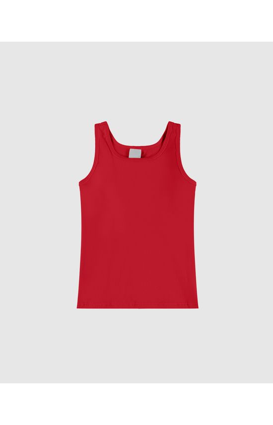 Blusa Infantil Menina Alça Média Em Ribana Conforto Malwee Kids