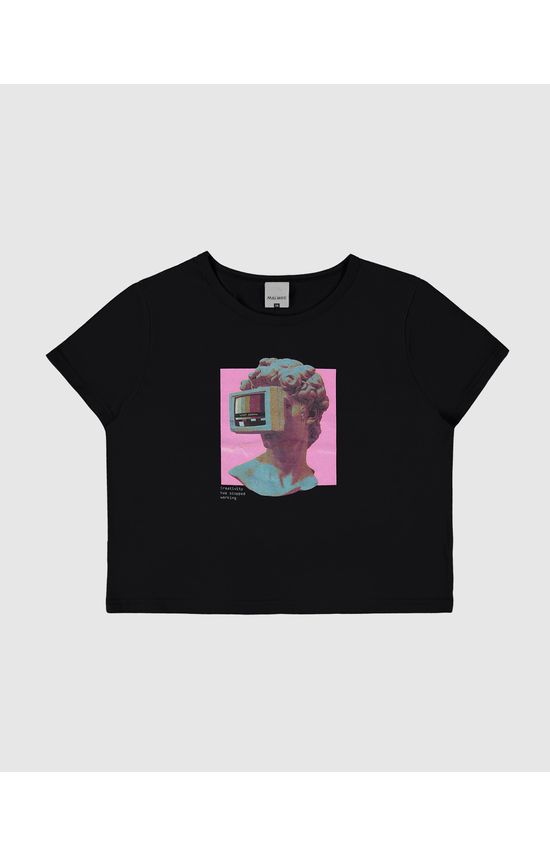 Blusa Menina Creativity Has Stopped Working Em Algodão Malwee Kids
