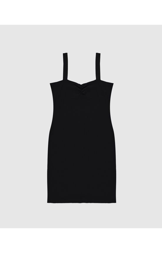 Vestido Menina Justo Em Malha Viscose Canelada Malwee Kids