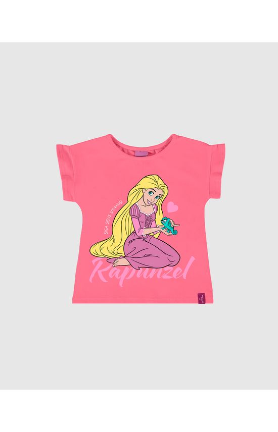 Blusa Infantil Menina Rapunzel Disney Em Algodão Malwee Kids