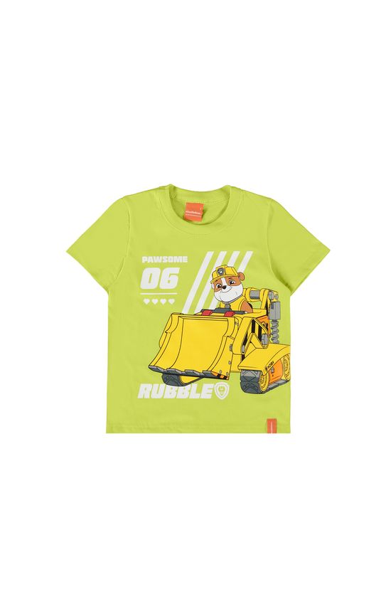 Camiseta Infantil Menino Manga Curta Patrulha Canina Em Algodão Malwee Kids