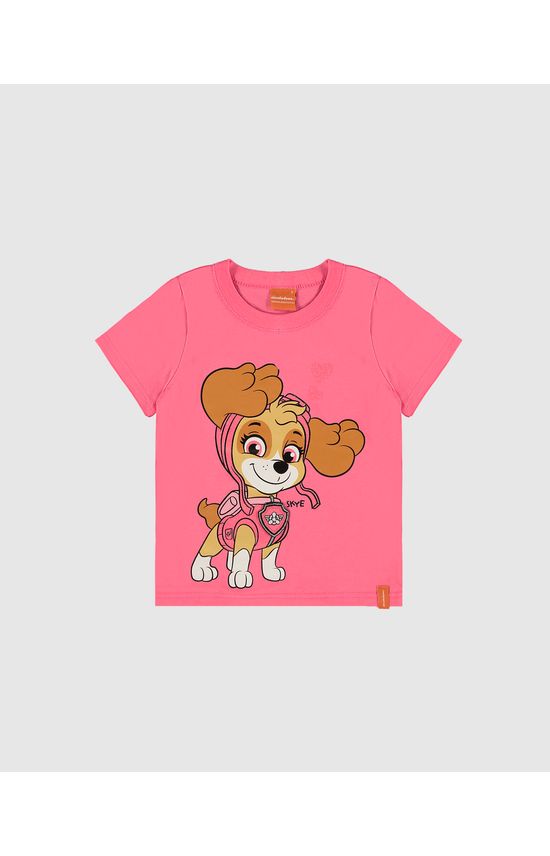 Camiseta Infantil Menina Personagens Patrulha Canina Malwee Kids