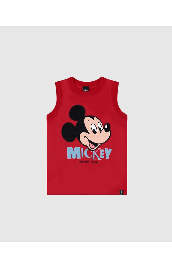 Regata Infantil Menino Mickey Mouse Disney Em Algodão Malwee Kids
