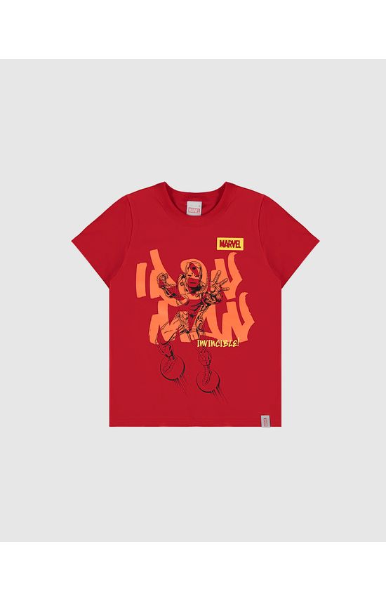 Camiseta Infantil Menino Personagens Avengers Em Algodão Malwee Kids