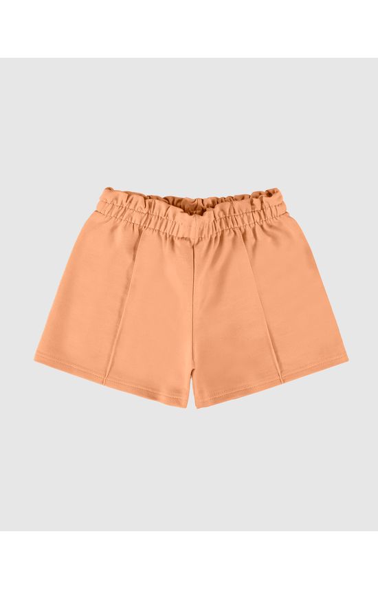 Shorts Infantil Menina Clochard Recorte Frontal Em Moletinho Malwee Kids
